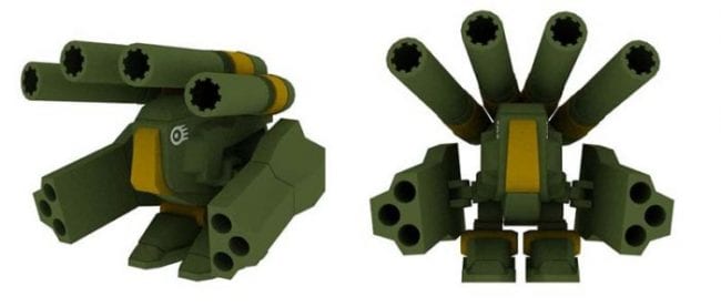 Macross SD HWR-00 Monster Mk II Paper Craft HWR 00 Monster Mk II