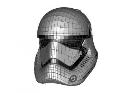 Stormtrooper Helmet paper craft Star Wars The Force Awakens Stormtrooper Helmet V3 Papercraft