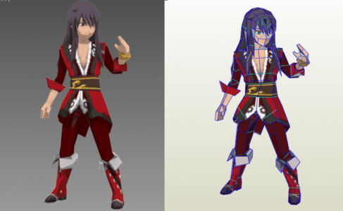 Yuri Lowell Tales of Vesperia paper craft yuri