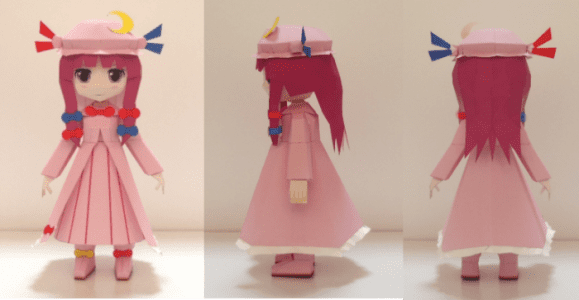 Touhou's Project Patchouli Knowledge paper craft pacho