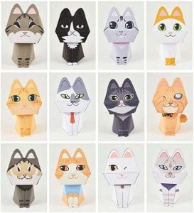 Purring Quest Cats Paper craft purri