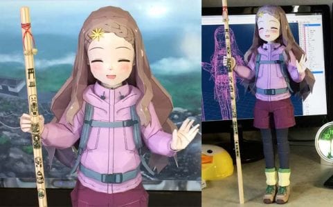 Aoba Kokona Yama ver. Paper craft L11258