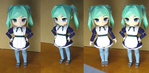 Chibi Lunaria paper craft luna