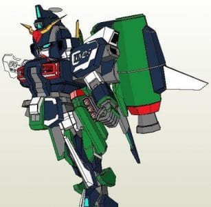 SD Chaos Gundam paper craft chs