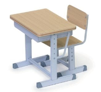 Japan School Desk and Chair Papercraft main school 04