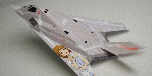 Lockheed F-117A Snow Hawk Paper craft 01a