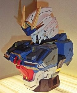 Lightning Gundam Bust Paper craft Lightning Gundam