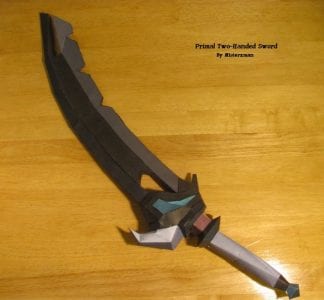 primal two handed sword by misterxman d3fz1a1