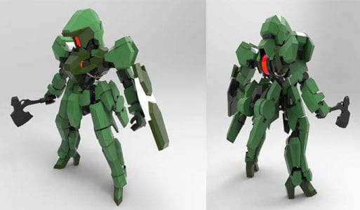 SD Graze Gundam paper craft hewe