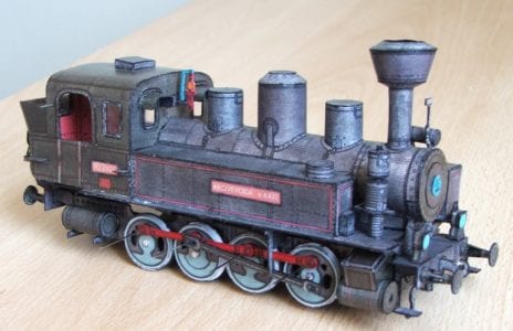 Locomotive Arcivevoda Karel paper craft arcivevoda karel papercraft