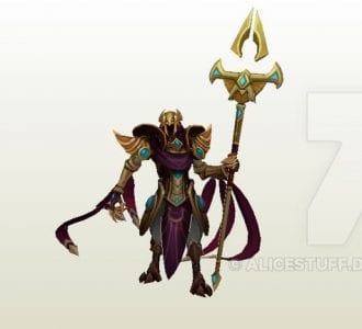 League of Legends Azir paper craft azir