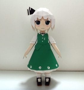 Chibi Youmu Konpaku Paper craft Youmu Konpaku