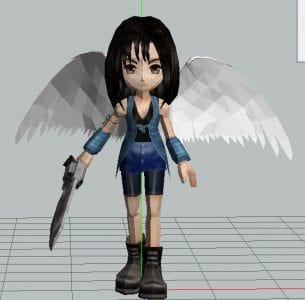 Chibi FF8 Rinoa Heartilly Paper craft rinoa chibi