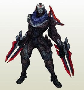 LOL Project Zed Paper craft project zed