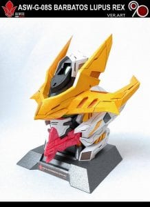 Gundam Barbatos Lupus Rex Head Paper craft barbatos lupus red gundam paper craft