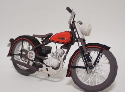 Harley Davidson Hummer Bike Paper craft hummer paper craft