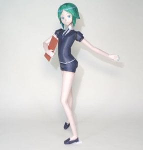 Phosphophyllite anime girl paper craft Phosphophyllite