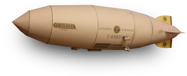 Aurora Airship Paper craft aurora