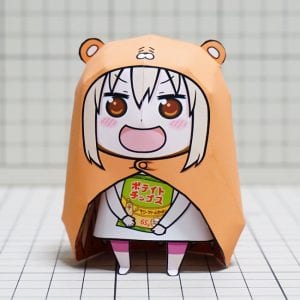Chibi Umaru Standing Paper craft umaru