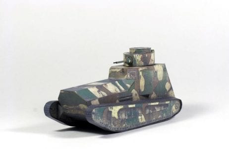 Leichter Kampfwagen II Tank Paper craft lz