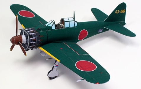 Mitsubishi A6M Zero Plane Paper craft zero