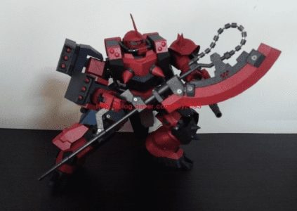 GPB-06F Super Custom Zaku F2000 Gundam Paper craft f200
