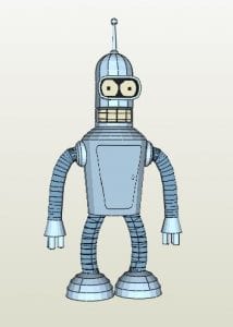 Futurama Bender Paper craft bender