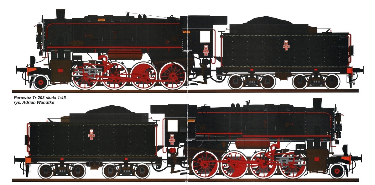 TR-203 Locomotive Train Paper craft train papercraft