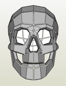 Skull Helmet Paper craft skull