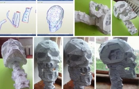 Terminator T600 Skull Paper craft t600