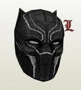 Black Panther Mask Paper craft black panther Mask