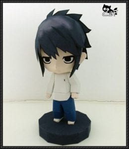 Chibi L Death Note Paper craft death note chibi L