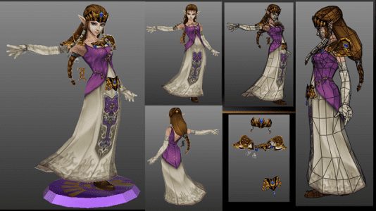 Princess Zelda Paper craft zeldaaaa