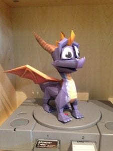 Spyro the Dragon Paper craft spyro
