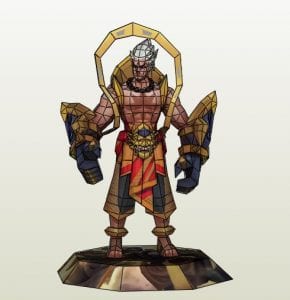 GatotKaca Arhat King Paper craft gatot kaca arhat