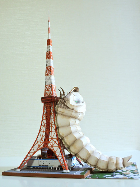 Tokyo Tower & Mothra Paper craft c1 3