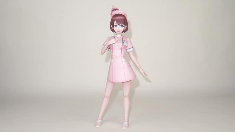 Nurse Ibara Hiyori Papercraft nurse