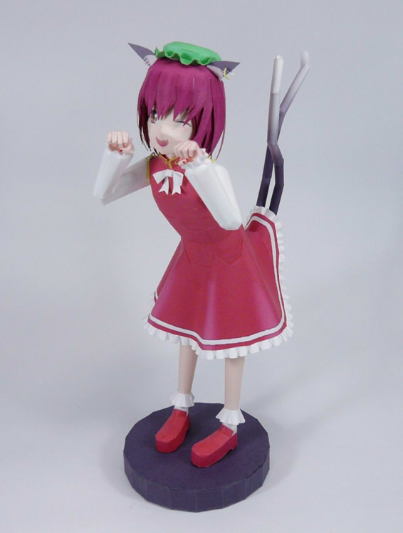 Touhou Project Chen Paper craft chen02
