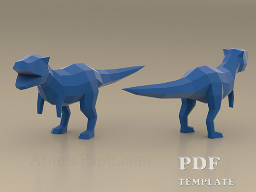 t rex dinosaur papercraft