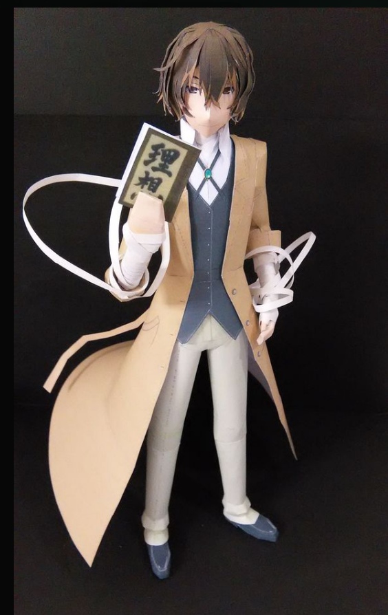 Dazai Osamu Bungou Stray Dogs Paper craft osamu dazai papercraft