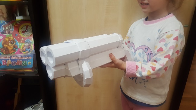 Brawl Stars Shotgun Paper craft triple barrel