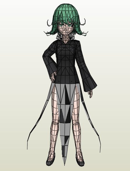 Tatsumaki One Punch Man Paper craft image