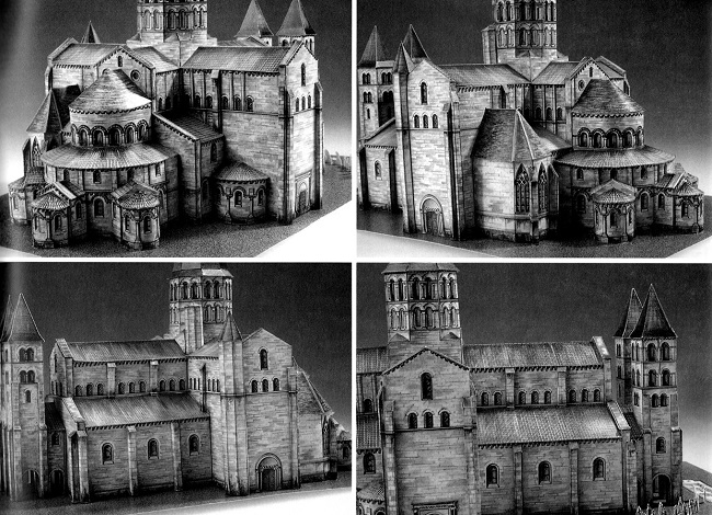 Basilica of Paray-le-Monial Paper craft 17