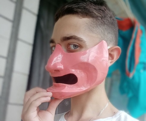 Simple Kabuto Mempo Mask Paper craft kabuto mask