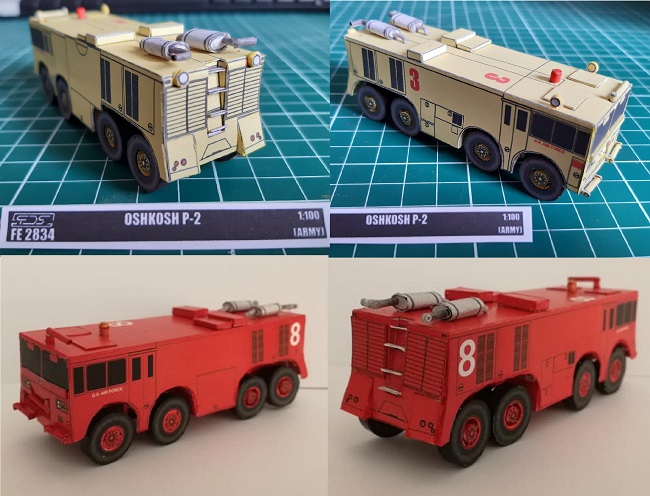 Oshkosh Striker 8x8 Firetruck Paper craft cover