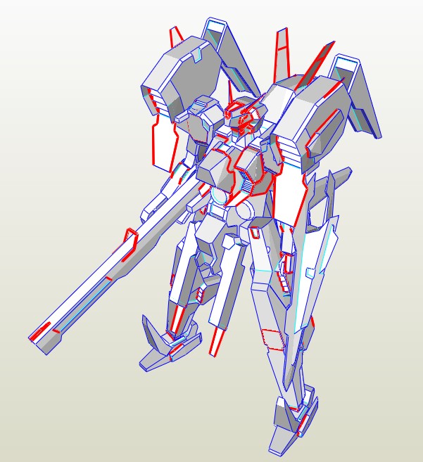 Super Robot Wars Valhawk Paper craft valhawk papercraft