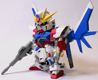 SD GAT X105BFP Build Strike Gundam Paper Craft
