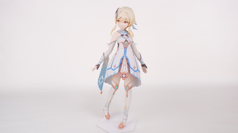 Genshin Impact Lumine Paper craft genshin impact lumine papercraft