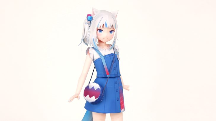 Gawr Gura 2 Papercraft gawr gura
