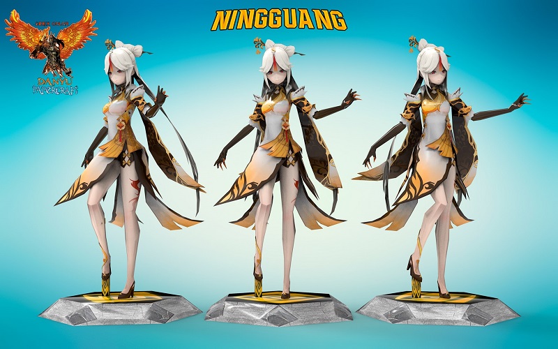 Genshin Impact Ningguang Papercraft ningguang genshin impact papercraft